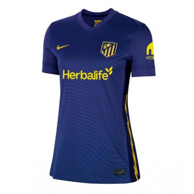 Camiseta Atletico Madrid Giacomo Raspadori #22 Segunda Equipación Replica 2025-26 para mujer mangas cortas Camiseta Atletico Madrid Giacomo Raspadori #22 Segunda Equipación Replica 2025-26 para mujer mangas cortas